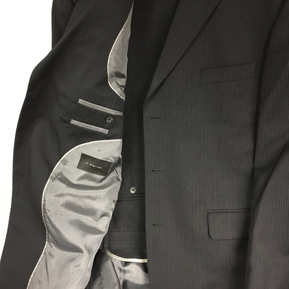 Men's Dark Grey Suit by J. Ferrar 2 Piece Size 43. - Picture 2 of 8